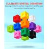 GAMENOTE 100pcs Math Cubes Manipulatives with 11 Activity Cards – Number Counting Blocks Toys Snap Linking Cube for Kids Kindergarten Learning Activities