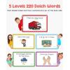 GAMENOTE Sight Words Kids Educational Flash Cards with Pictures & Sentences – 220 Dolch Big Word Games for Toddlers, Aged 3-9 Preschool Learning Activities(Pre K), Kindergarten, 1st, 2nd, 3rd Grade