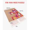 Gamenote 1500 Pieces Jigsaw Puzzle Board with Cover Mat – Portable Large Puzzle Table with Drawers for Adults, Wooden Smooth Plateau Work Surface