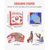 Gamenote Colorful Origami Kit for Kids 54 Projects 120 Double Sided Origami Paper 12 Sheets Practice Papers Instructional Origami Book Origami Gift for 4+ Girls Boys Adult Beginners Training Craft