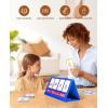 Gamenote Word Building Desktop Pocket Chart Tent Flash Cards Kit – CVC Words Phonics Games Blending Board for Kindergarten Reading and Spelling(CVCC&CCVC)