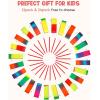 JoyCat 12 Pack Dance Ribbon Party Favors for Kids,Rainbow Birthday Decorations,Unicorn Princess Fairy Party Supplies,Girls Party Games,Gymnastics Goody Bag Stuffers