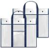 GAMENOTE 2 Pack Large Poster Storage Bag (31.5″×25.5″) Bulletin Board Holder Art Portfolio Container for Teachers Classroom Organization(2)