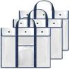 GAMENOTE 3 Pack Large Poster Storage Bag (31.5″×25.5″) Bulletin Board Holder Art Portfolio Container for Teachers Classroom Organization for Anchor Chart Paper for Kids Artwork