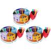 imageGAMENOTE Rotating Art Supplies Organizer  Lazy Susan Office School Supply for Kids Desk Organization and Storage Homeschool Craft Caddy Classroom Organization LargeLarge  11d x 5h Pack of 3
