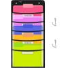 Gamenote Hanging Wall File Organizer – Clear Storage Pocket Chart Wall Files Folder with Overdoor Hangers for School Office Homeschool Activities (5 Pockets(14″ x 28″))
