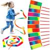 JoyCat 12 Pack Dance Ribbon Party Favors for Kids,Rainbow Birthday Decorations,Unicorn Princess Fairy Party Supplies,Girls Party Games,Gymnastics Goody Bag Stuffers