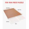 Gamenote 1500 Piece Jigsaw Puzzle Table with Cover, Portable Large Puzzle Board with Drawers for Storage, Wooden Smooth Plateau Work Surface for Kids & Family