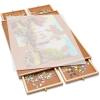 Gamenote Wooden Jigsaw Puzzle Table with Drawers & Cover Mat, 23″ X 31″ Portable Puzzle Board for 1000 Pieces Puzzle for Adults and Kids