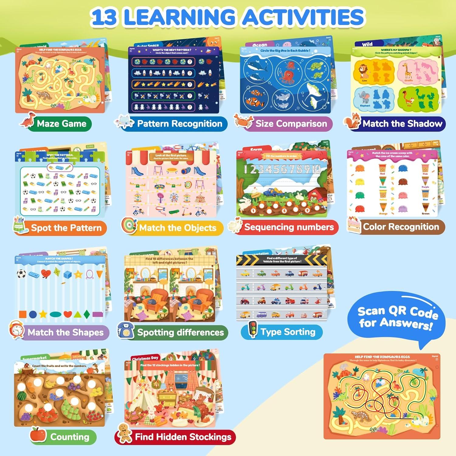 imageGamenote Classroom Magnetic Alphabet Letters Kit 178Pcs JoyCat Seek amp Find Game Books