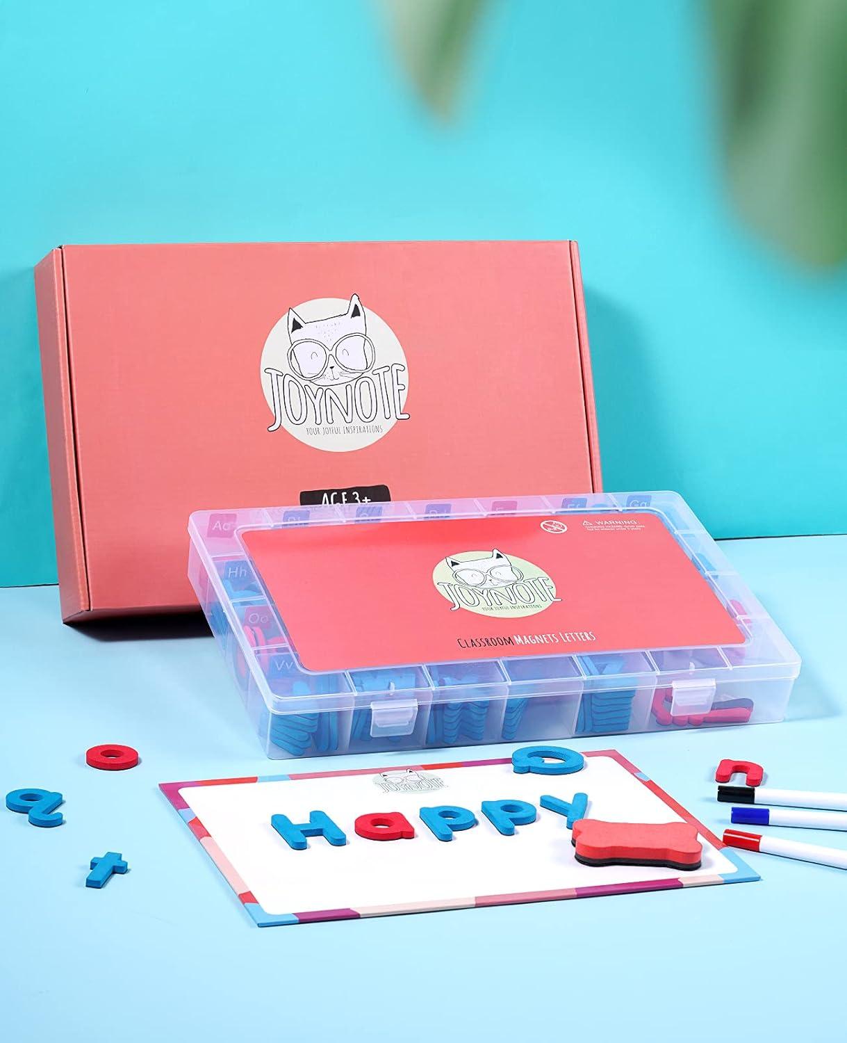 imageGamenote Classroom Magnetic Letters Kit 238 Pcs with DoubleSide Magnet Board Foam Alphabet Letters for Kids Spelling and Learning238PCS