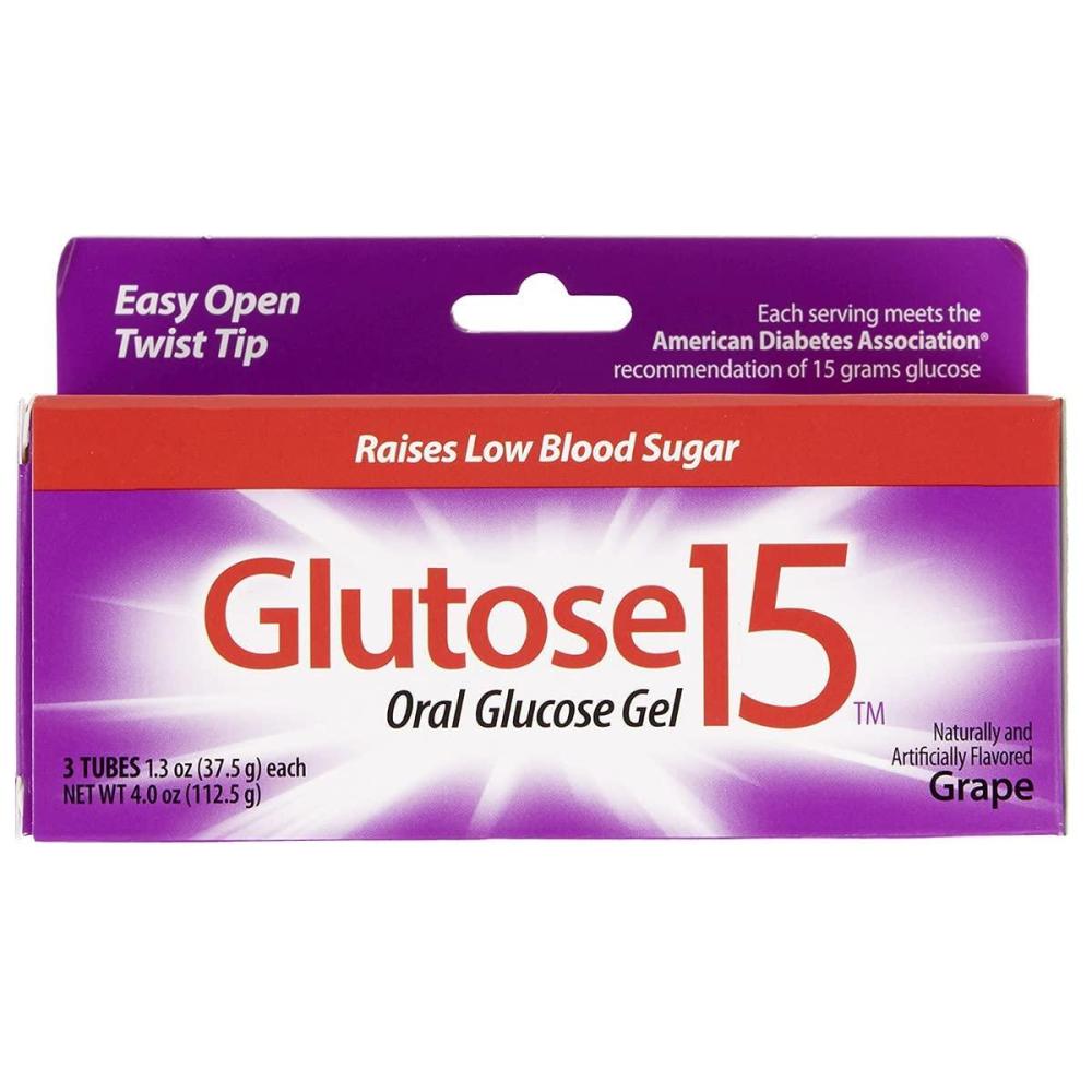 imageGLUTOSE 15 Oral Gel Grape Flavor 3PKG