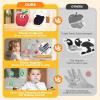 GAMENOTE Double Sided Magnetic Letter Board – 2 in 1 Alphabet Magnets Tracing Board for Toddlers + JoyCat Fridge Magnets for Toddlers & Kids – 26 Cute A-Z Objects, Large Magnetic Refrigerator Toys