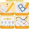 GAMENOTE Double Sided Magnetic Letter Board – 2 in 1 Alphabet Magnets Tracing Board for Toddlers ABC Letters Uppercase & Lowercase Practicing Learning Education Toys(Letter+Number)