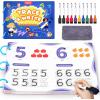 GAMENOTE Double Sided Magnetic Letter Board + JoyCat Preschool Learning Activities 48 Reusable Pages, Handwriting Practice for Kids Toddlers