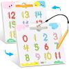 GAMENOTE Magnetic Number Tracing Board + JoyCat Double-Sided Magnetic Number Tracing Board – 2-in-1 Numbers 1-20 Writing Toys for Toddlers & Kids, Preschool Math Manipulatives, Kindergarten Educationa