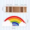 GAMENOTE Wooden Pen Holder & Rotating Art Supply Organizer