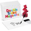 Gamenote 6 Pack Magnetic Small White Board Set & Rotating Art Supplies Organizer