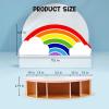 Gamenote 6 Pack Magnetic Small White Board Set & Wooden Pen Holder & Pencil Holders