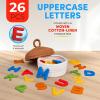 Gamenote Classroom Magnetic Alphabet Letters Kit 178Pcs with Double Side Magnet Board + JoyCat Silicone Alphabet Magnetic Letters, 26 Uppercase ABC Fridge Magnets