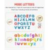 Gamenote Classroom Magnetic Alphabet Letters Kit 238 Pcs & Dry Erase Pockets 30 Pack with Rings