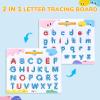Gamenote Classroom Magnetic Alphabet Letters Kit 238 Pcs with Double – Side Magnet Board + JoyCat Magnetic Letter Tracing Board