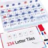 Gamenote Classroom Magnetic Alphabet Letters Kit+Classroom Magnetic Letter Tiles for Phonics and Spelling-JoyCat 234 Foam Alphabet Tiles Magnetic Letters with Double-Side Magnet Board and Compartment