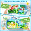 Gamenote Classroom Magnetic Alphabet Letters Kit+JoyCat Dinosaur Busy Book for Toddlers 1-3, Busy Board for 1 2 3 4 Year Old -Travel Toy Quiet Activity Book, Life Skills & Fun Games – Autism Sensory T