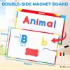 Gamenote Classroom Magnetic Letters Kit 238 Pcs with Double-Side Magnet Board – Foam Alphabet Letters for Kids Spelling and Learning(178PCS)
