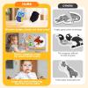 JoyCat Wooden Magnets for Kids – 26 Cute A-Z Animals Fridge Magnets for Toddlers + GAMENOTE Magnetic Number Tracing Board