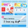Magnetic Alphabet Letters+Phonics Word Magnetic Letter Tiles-JoyCat 265 Alphabet Tiles, Magnetic Letters Kit with Word-Building Folder and Storage Case, Kindergarten Phonics Awareness, Science of Read