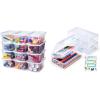 GAMENOTE Clear Plastic Storage Bins with Lids,Kids Large Hard Pencil Case with Snap-tight Lid,Storage Box for Classroom