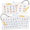GAMENOTE Double Sided Magnetic Letter Board – 2 in 1 Alphabet Magnets Tracing Board for Toddlers ABC Letters Uppercase & Lowercase Practicing Learning Education Toys(Letter+Number)