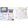 GAMENOTE Double Sided Magnetic Letter Board + JoyCat Preschool Learning Activities 48 Reusable Pages, Handwriting Practice for Kids Toddlers