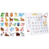 GAMENOTE JoyCat Wooden Magnets for Kids – 26 Cute A-Z Animals Fridge Magnets for Toddlers Double Sided Magnetic Letter Board