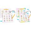 GAMENOTE Magnetic Number Tracing Board + JoyCat Double-Sided Magnetic Number Tracing Board – 2-in-1 Numbers 1-20 Writing Toys for Toddlers & Kids, Preschool Math Manipulatives, Kindergarten Educationa