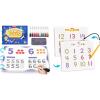 GAMENOTE Magnetic Number Tracing Board + JoyCat Preschool Learning Activities 48 Reusable Pages, Handwriting Practice for Kids Toddlers, Tracing Letter Number Workbooks