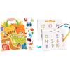 GAMENOTE Magnetic Number Tracing Board, 2 in 1 Double Sided Numbers 1-20 Writing Board for Toddlers & Kids + JoyCat Reusable Sticker Book – Jelly Animal Stickers for Toddlers