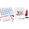 GAMENOTE White Board Dry Erase+Classroom Magnetic Letter Tiles for Phonics and Spelling-JoyCat 234 Foam Alphabet Tiles Magnetic Letters with Double-Side Magnet Board and Compartment Storage Case