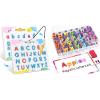 Gamenote Classroom Magnetic Alphabet Letters Kit 238 Pcs with Double – Side Magnet Board + JoyCat Magnetic Letter Tracing Board