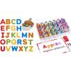 Gamenote Classroom Magnetic Alphabet Letters Kit 238 Pcs with Double – Side Magnet Board + JoyCat Silicone Alphabet Magnetic Letters, 26 Uppercase ABC Fridge Magnets