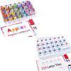 Gamenote Classroom Magnetic Alphabet Letters Kit+Classroom Magnetic Letter Tiles for Phonics and Spelling-JoyCat 234 Foam Alphabet Tiles Magnetic Letters with Double-Side Magnet Board and Compartment