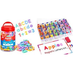 Gamenote Classroom Magnetic Alphabet Letters Kit 238 Pcs + JoyCat Magnetic Letters and Numbers, Uppercase & Lowercase, Math Symbols (78 PCS)
