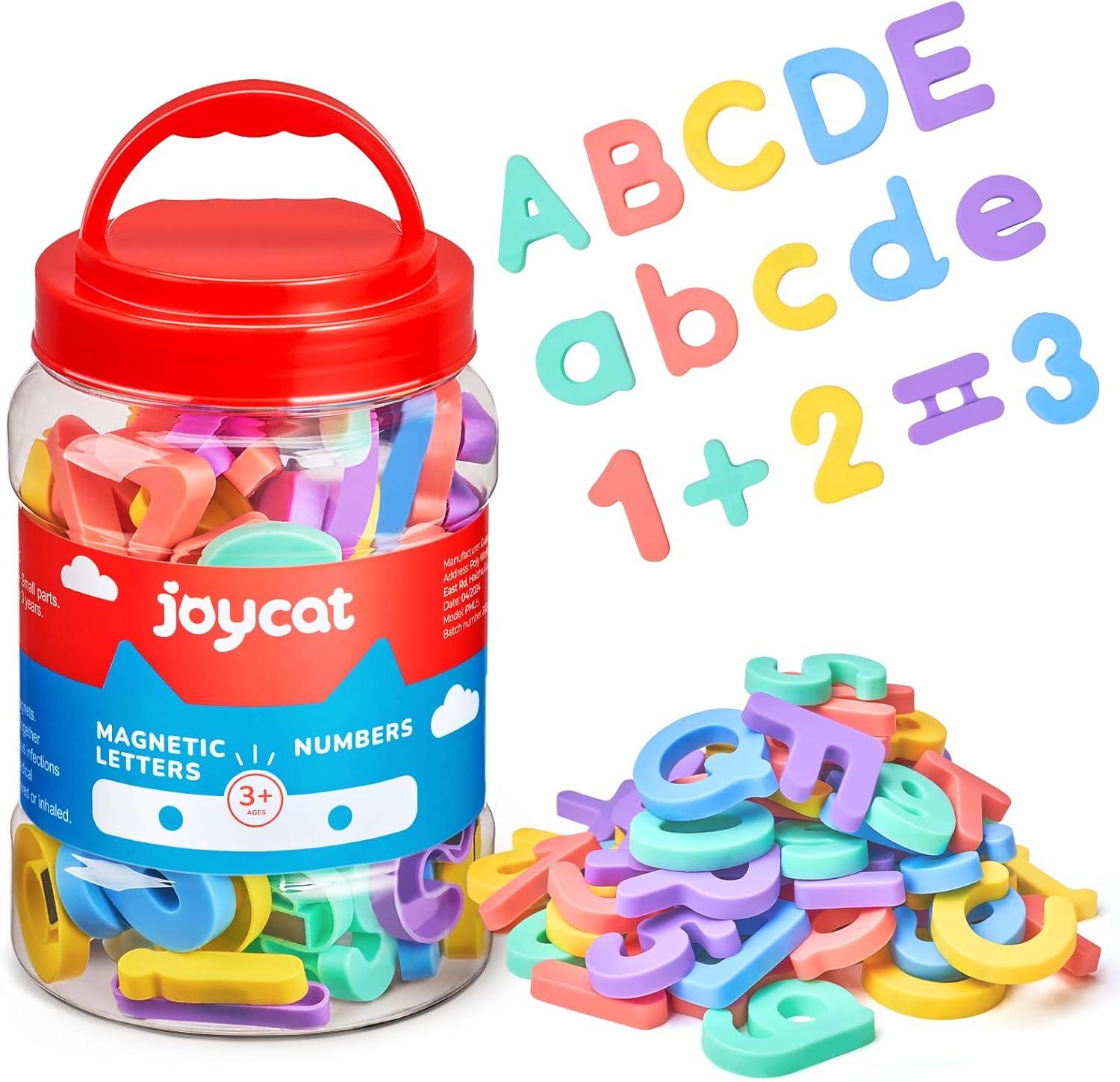 imageGAMENOTE Double Sided Magnetic Letter amp Number Board Set JoyCat Wooden Fridge Magnets for Toddlers 50PCS Magnetic Color Sorting Refrigerator Toys