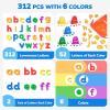 GAMENOTE Double Sided Magnetic Letter & Number Board Set + JoyCat Magnetic Letters, 312 Pieces Lowercase Alphabet Fridge Magnets