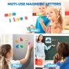 GAMENOTE Double Sided Magnetic Letter & Number Board Set + JoyCat Magnetic Letters, 312 Pieces Lowercase Alphabet Fridge Magnets