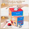Gamenote Classroom Magnetic Alphabet Letters Kit+JoyCat Baby Toys 0-6 Months – My First Mystery Soft Baby Box Toy – Montessori Toys for Babies, Baby Sensory Toys for 6-12 Months