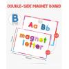 JoyCat Wooden Fridge Magnets for Toddlers & Kids – 20 Cute Fruits & Vegetables Food Cartoon Magnets & Magnetic Alphabet Letters Kit 238 Pcs with Double – Side Magnet Board