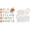 GAMENOTE Double Sided Magnetic Letter & Number Board Set + JoyCat Silicone Alphabet Magnetic Letters, 26 Uppercase ABC Fridge Magnets for Toddlers & Kids