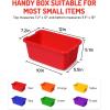 GAMENOTE 6 Quart Storage Bins with Lids & Fruits & Vegetables Food Cartoon Magnets
